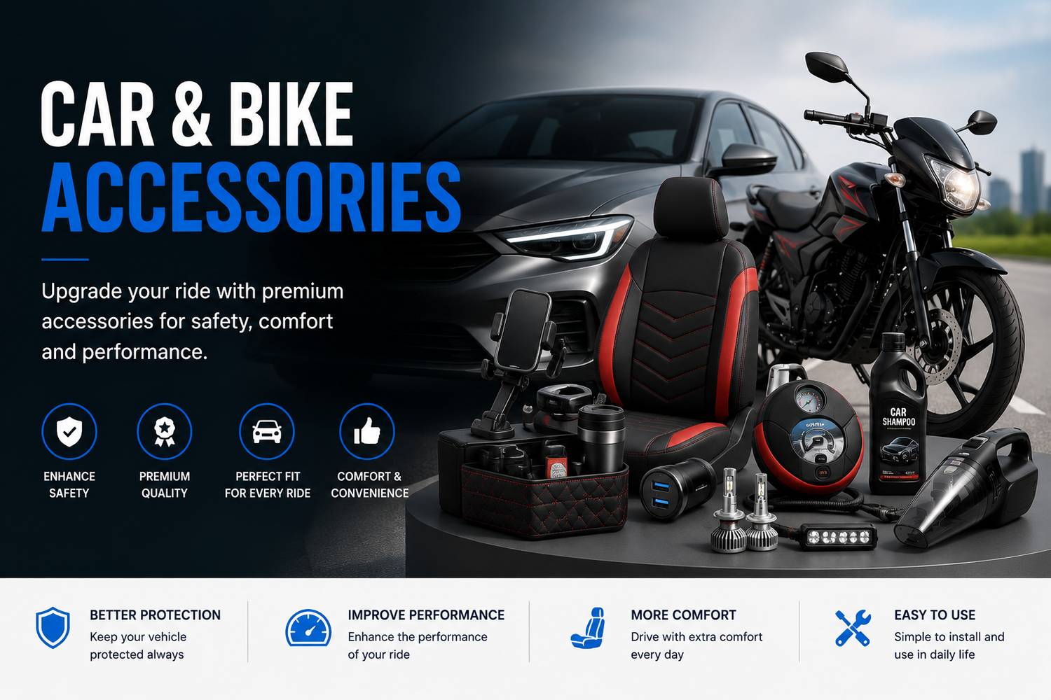 🚗 Car & Bike Accessories