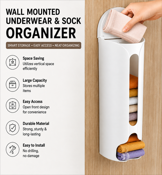 Multipurpose Wall-Mounted Cabinet Storage Organizer