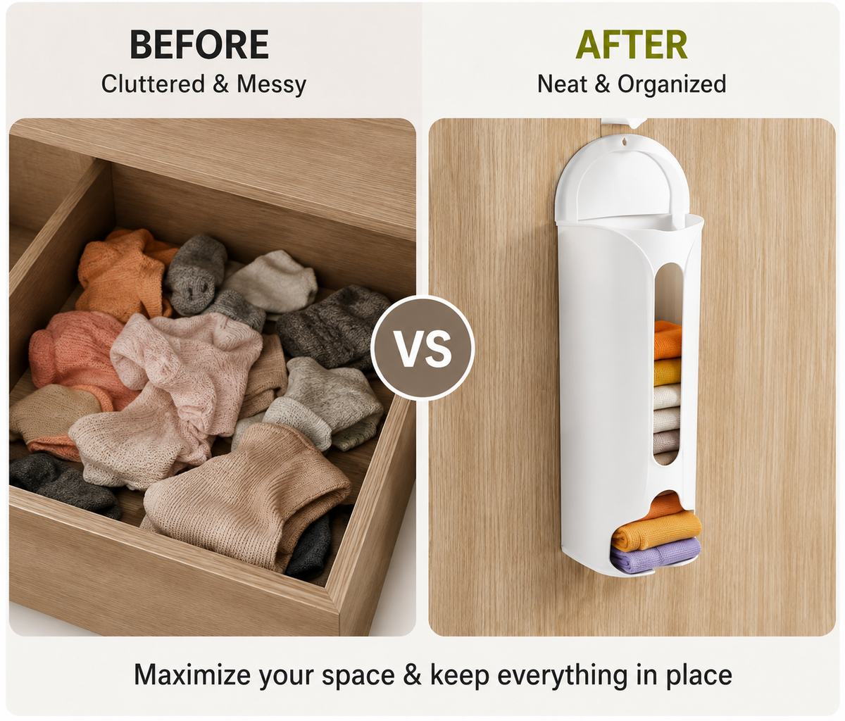 Multipurpose Wall-Mounted Cabinet Storage Organizer