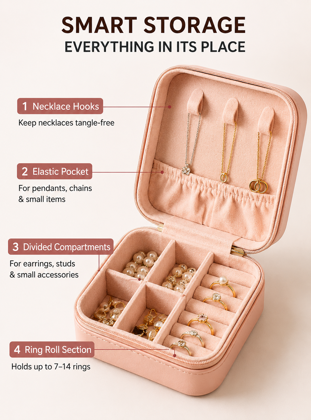 Premium Portable Jewelry Organizer