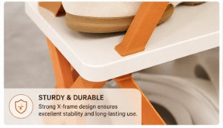 4-Tier Foldable Shoe Rack | Space-Saving Storage Organizer